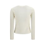 Max Mara White Wool Oves Aries Sweatshirt