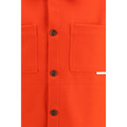 GR10K Red Wool Oves Aries Full-Length Jacket