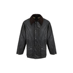 Barbour Black Cotton Full-Length Jacket