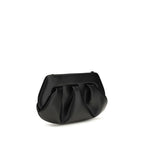 THEMOIRè Black Recycled Leather Shoulder Bag