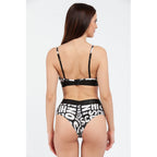 Moschino Black Cotton Bra