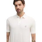 Armani Exchange White Cotton Polo Shirt - Eljoys Fashion 