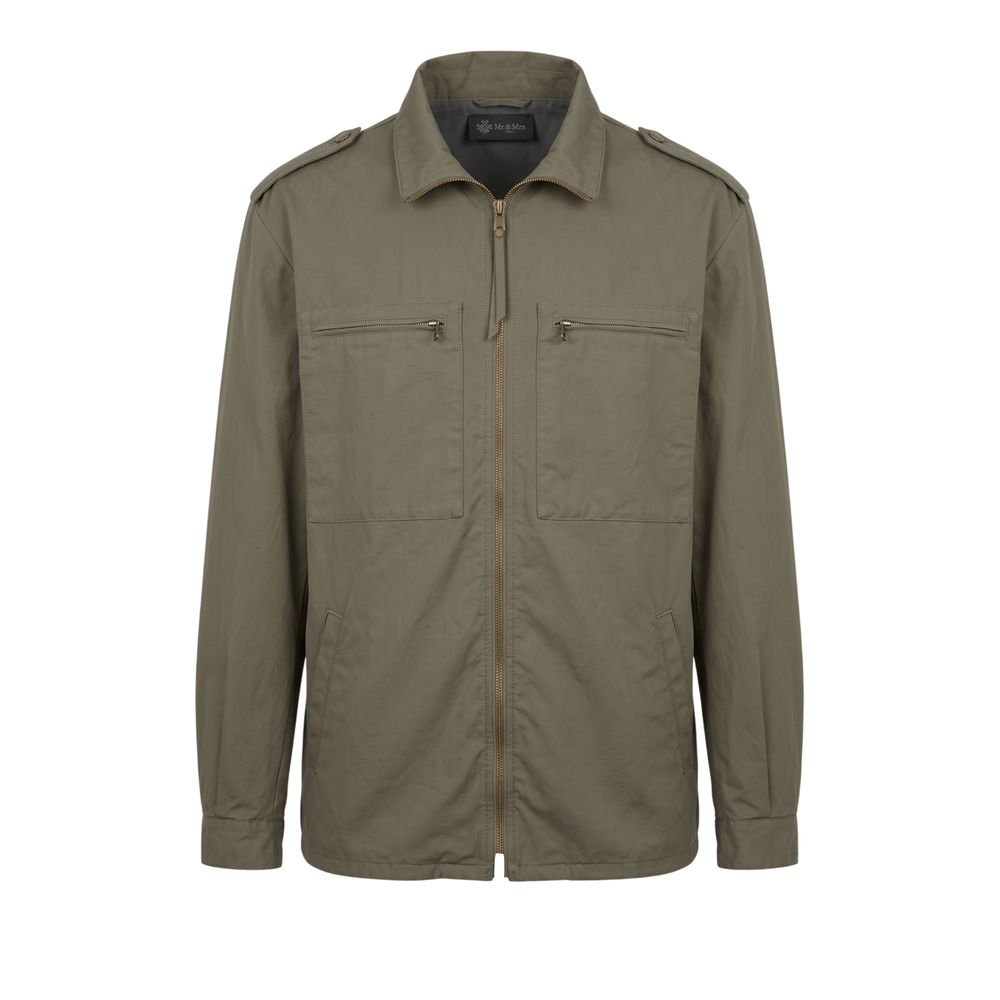 Mr&Mrs Italy Green Polyurethane Men Jacket - Eljoys Fashion 