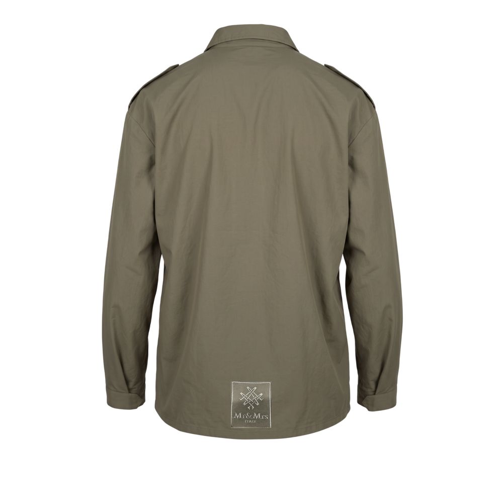 Mr&Mrs Italy Green Polyurethane Men Jacket - Eljoys Fashion 