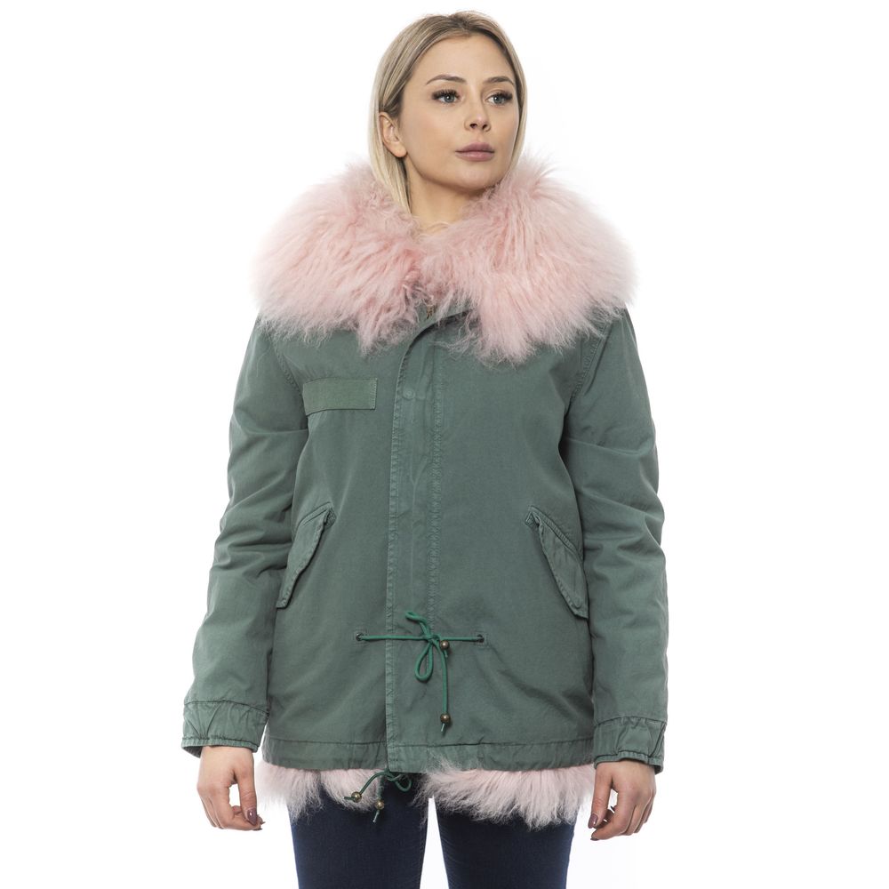 Mr&Mrs Italy Green Cotton Women Jacket - Eljoys Fashion 