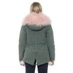 Mr&Mrs Italy Green Cotton Women Jacket - Eljoys Fashion 