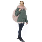 Mr&Mrs Italy Green Cotton Women Jacket - Eljoys Fashion 
