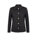 Mr&Mrs Italy Black Cotton Women Jacket - Eljoys Fashion 