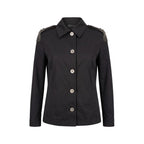 Mr&Mrs Italy Black Cotton Women Jacket - Eljoys Fashion 