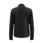 Mr&Mrs Italy Black Cotton Women Jacket - Eljoys Fashion 
