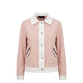Mr&Mrs Italy Pink Cotton Women's Jacket - Eljoys Fashion 