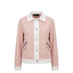Mr&Mrs Italy Pink Cotton Women's Jacket - Eljoys Fashion 