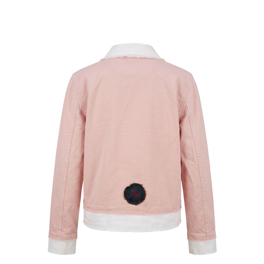 Mr&Mrs Italy Pink Cotton Women's Jacket - Eljoys Fashion 