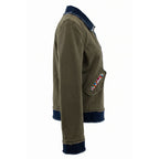 Mr&Mrs Italy Green Cotton Women's Jacket - Eljoys Fashion 