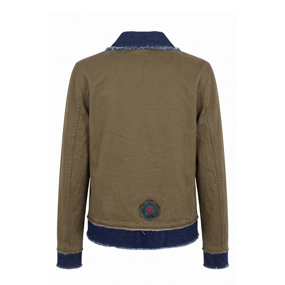 Mr&Mrs Italy Green Cotton Women's Jacket - Eljoys Fashion 
