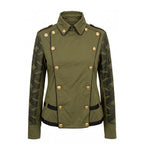 Mr&Mrs Italy Green Cotton Women's Jacket - Eljoys Fashion 