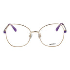 Max & Co gold metal eyeglass frames with clear lenses, stylish and lightweight for everyday wear.