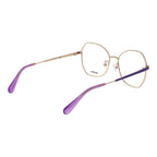 Max & Co gold metal glasses frames with sleek design and clear lenses, stylishly displayed on a white background.