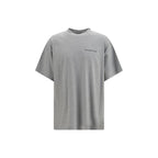 Balenciaga Gray Cotton T-Shirt - Eljoys Fashion 