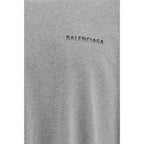 Balenciaga Gray Cotton T-Shirt - Eljoys Fashion 
