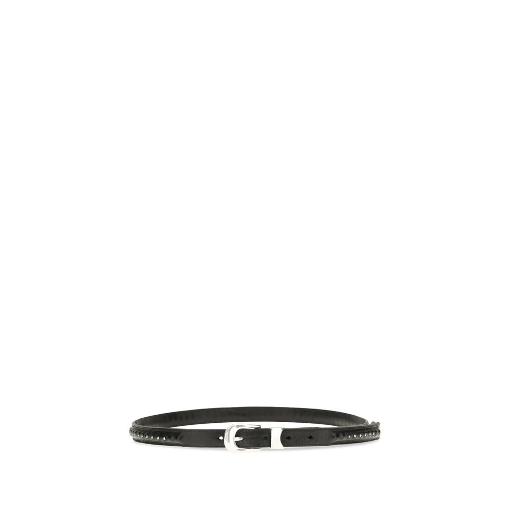 Our Legacy Black Calf Leather Bos Taurus Regular Belt - Eljoys Fashion 