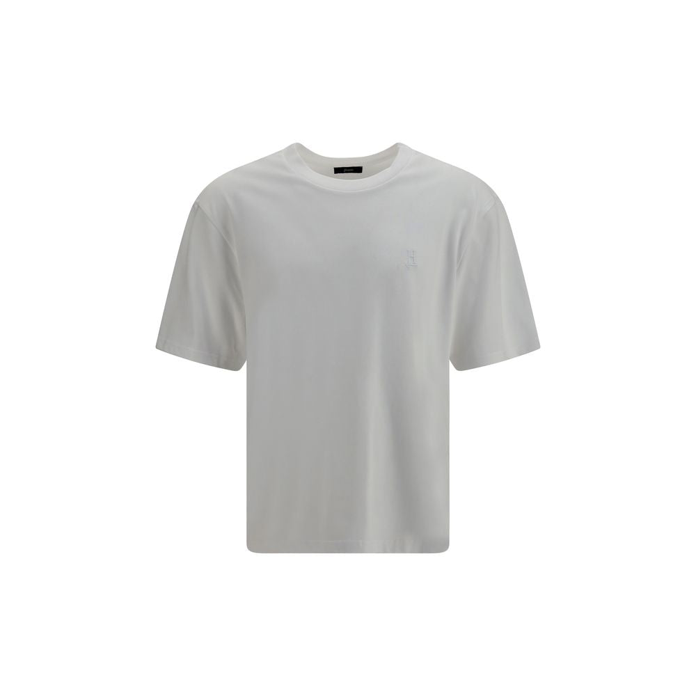 Herno White Cotton T-Shirt - Eljoys Fashion 