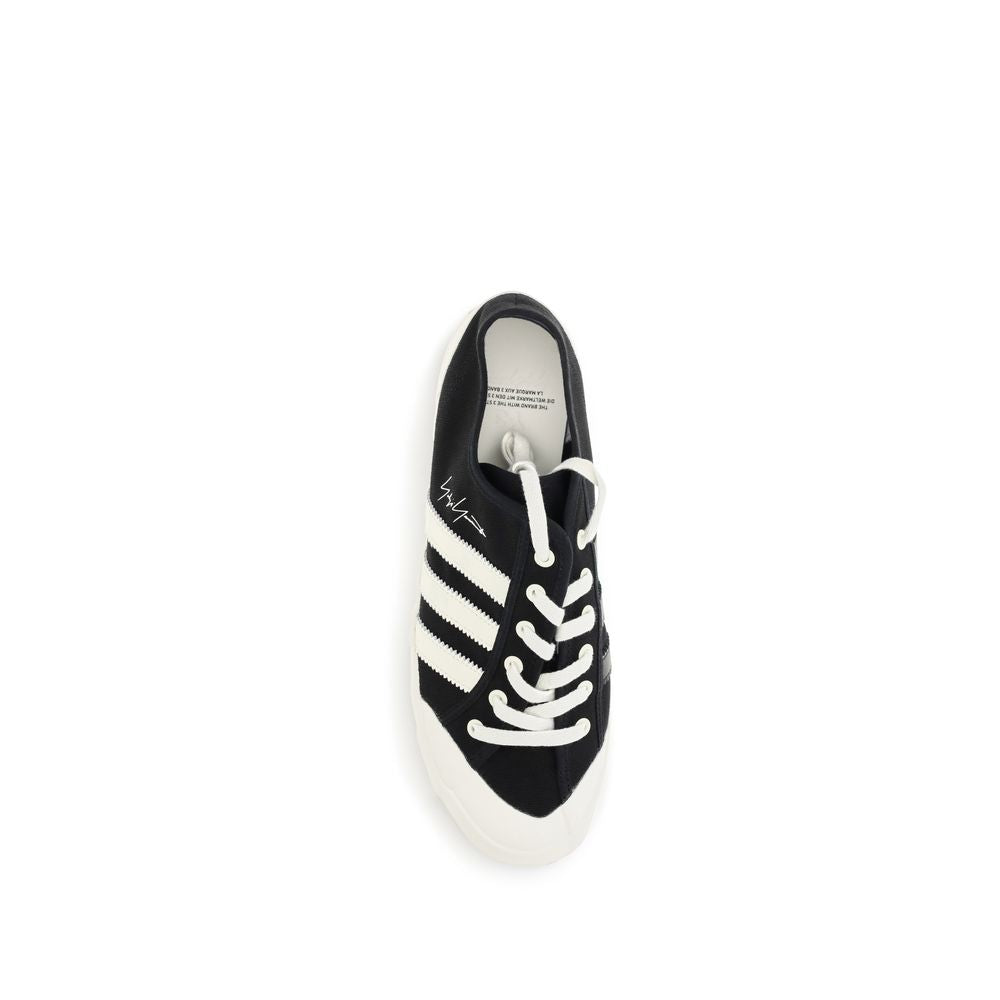 Y-3 Black Fabric Low Top Sneakers - Eljoys Fashion 