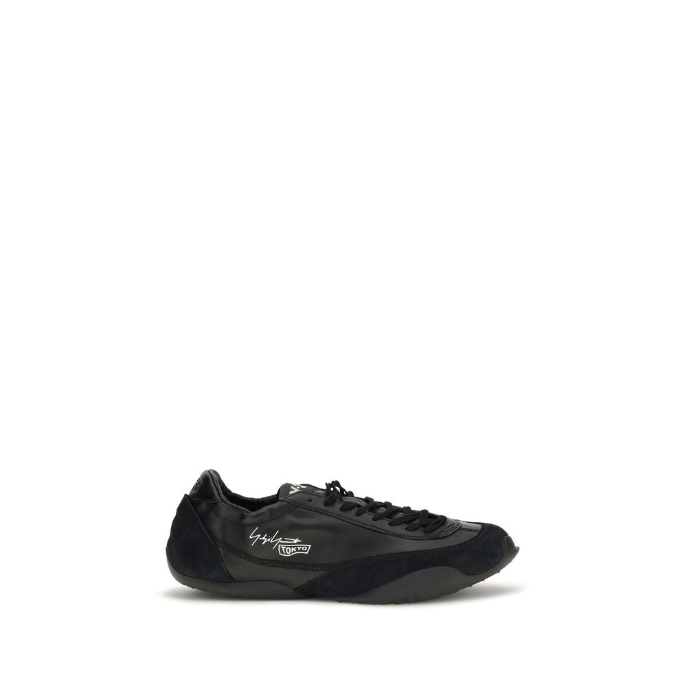 Y-3 Black Calf Leather Bos Taurus Athletic Sneakers - Eljoys Fashion 