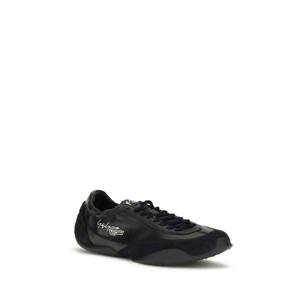 Y-3 Black Calf Leather Bos Taurus Athletic Sneakers - Eljoys Fashion 