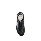 Y-3 Black Calf Leather Bos Taurus Athletic Sneakers - Eljoys Fashion 