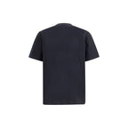 Y-3 black cotton sportswear top with a sleek design, featuring the Y-3 logo on the chest and comfortable, casual fit.