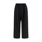 Y-3 Black Wool Oves Aries Casual Pants - Eljoys Fashion 
