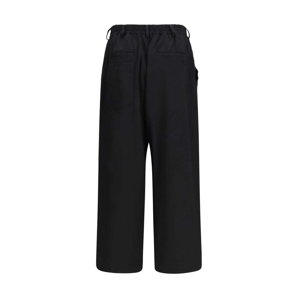 Y-3 Black Wool Oves Aries Casual Pants - Eljoys Fashion 