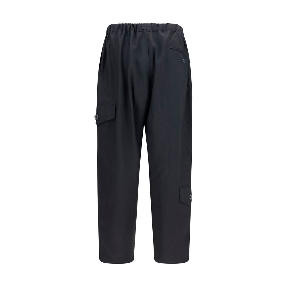 Y-3 Black Polyester Athletic Pants - Eljoys Fashion 