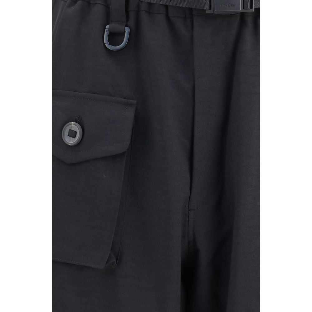 Y-3 Black Polyester Athletic Pants - Eljoys Fashion 