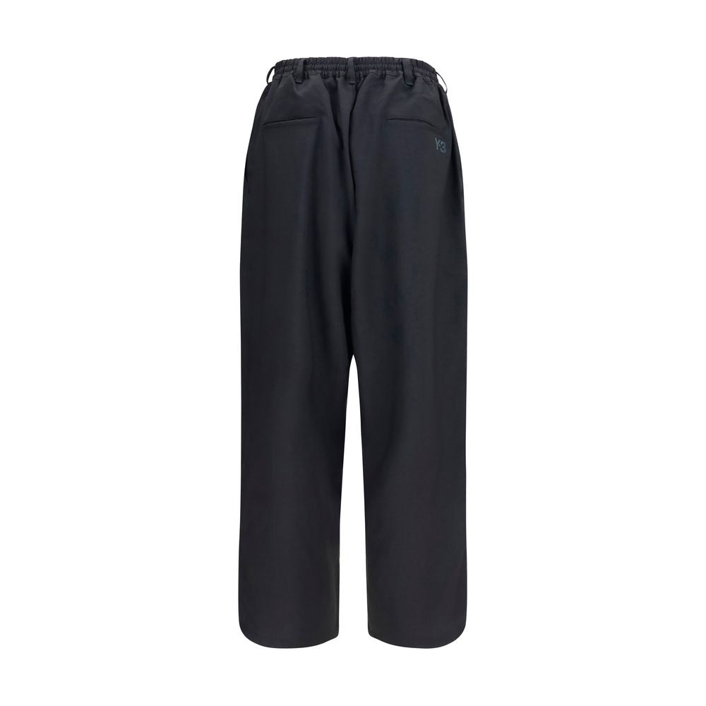 Y-3 Black Polyester Joggers (Workout Pants) - Eljoys Fashion 