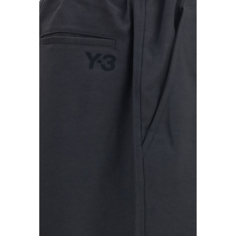 Y-3 Black Polyester Joggers (Workout Pants) - Eljoys Fashion 