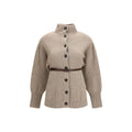 Brunello Cucinelli Beige Wool Oves Aries Cardigan - Eljoys Fashion 