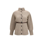 Brunello Cucinelli Beige Wool Oves Aries Cardigan - Eljoys Fashion 