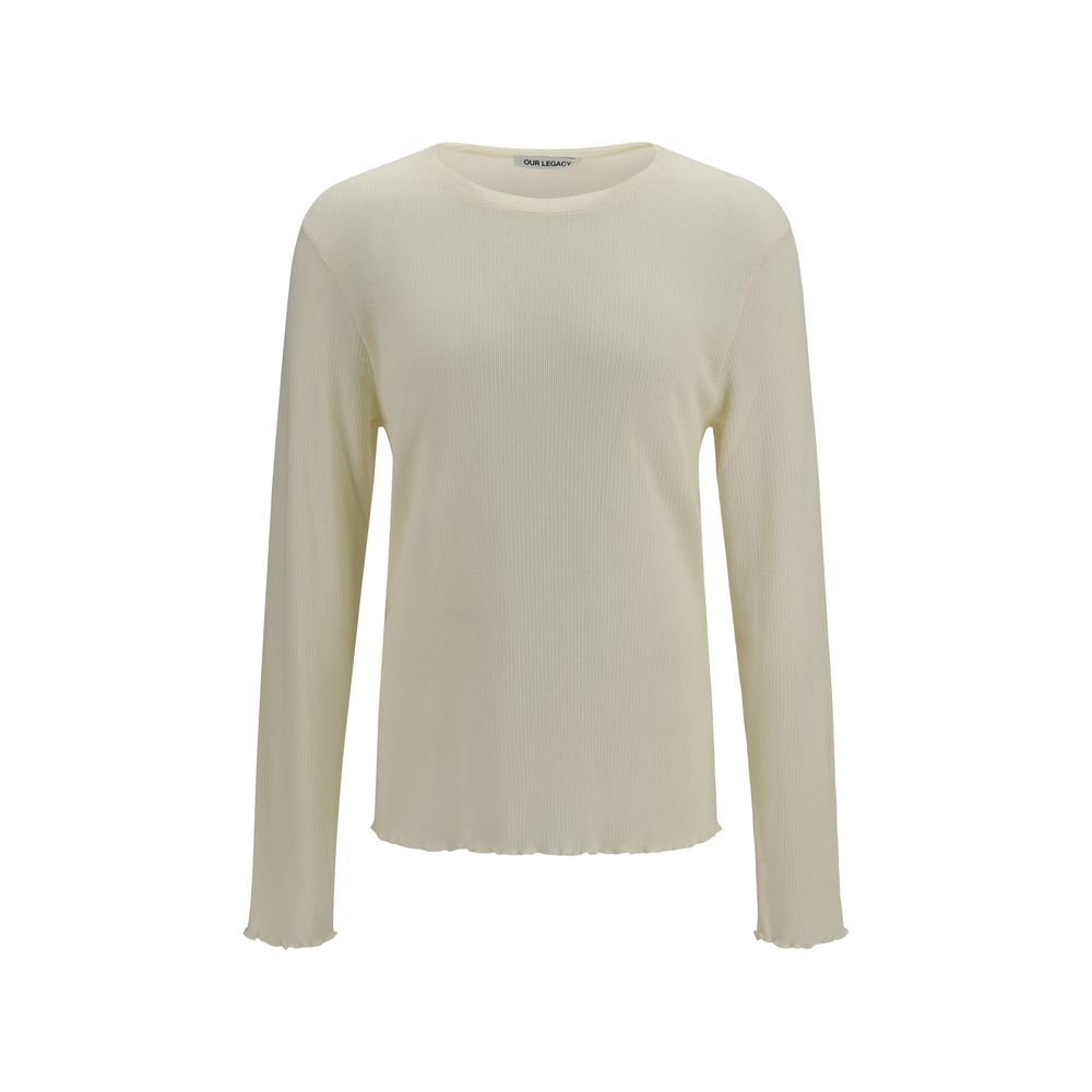 Our Legacy Beige Cotton Sweatshirt - Eljoys Fashion 