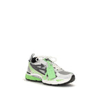 Off-White bicolor polyethylene athletic sneakers with sporty design and modern color blocking, featuring a sleek, casual look.