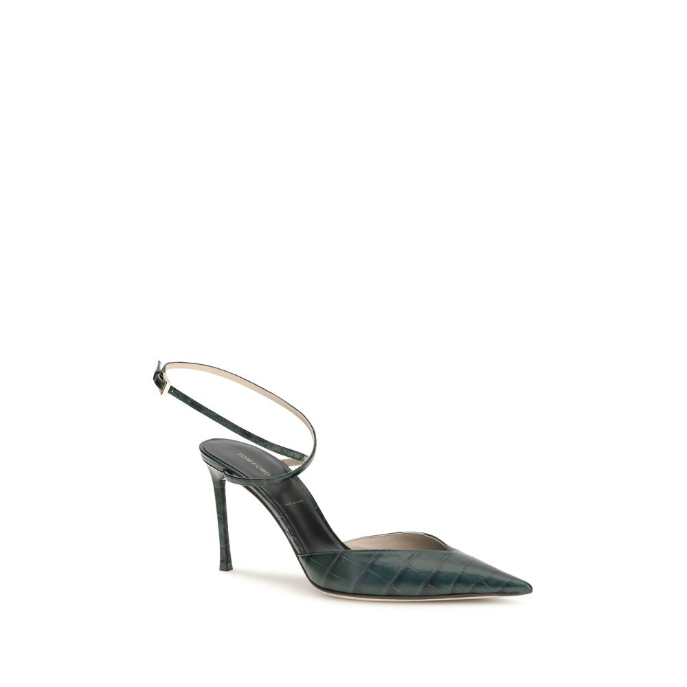 Tom Ford Bicolor Calf Leather Bos Taurus High Heel Pumps - Eljoys Fashion 