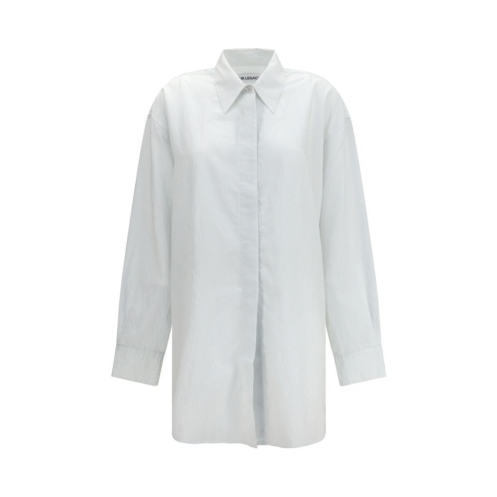 White modal shirt by Our Legacy, featuring a relaxed fit and soft fabric, displayed on a hanger with a minimalist background.