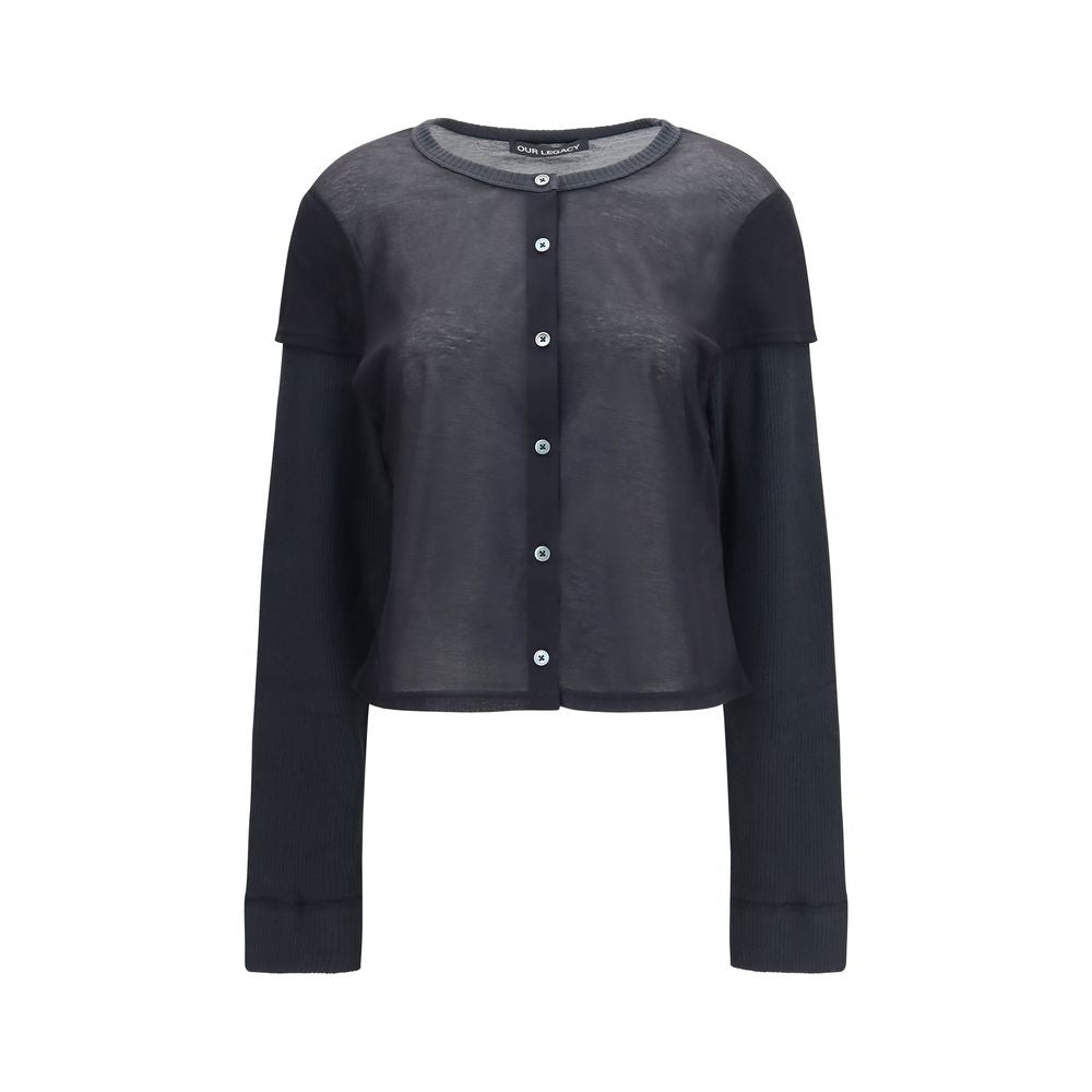Our Legacy Black Cotton Cardigan - Eljoys Fashion 