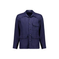 Autore Navy Blue Linen Jacket - Eljoys Fashion 