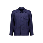 Autore Navy Blue Linen Jacket - Eljoys Fashion 