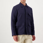 Autore Navy Blue Linen Jacket - Eljoys Fashion 
