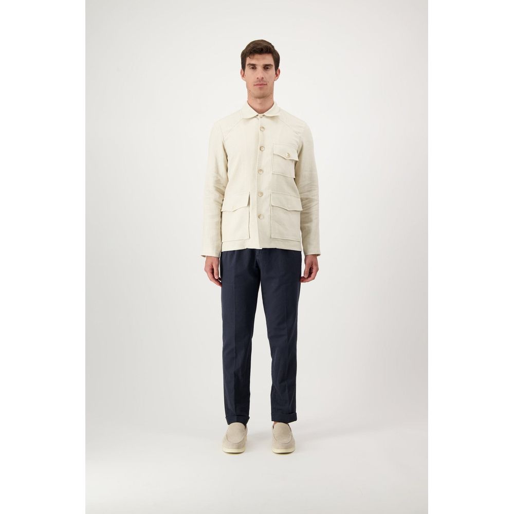 Autore Beige Linen Jacket - Eljoys Fashion 