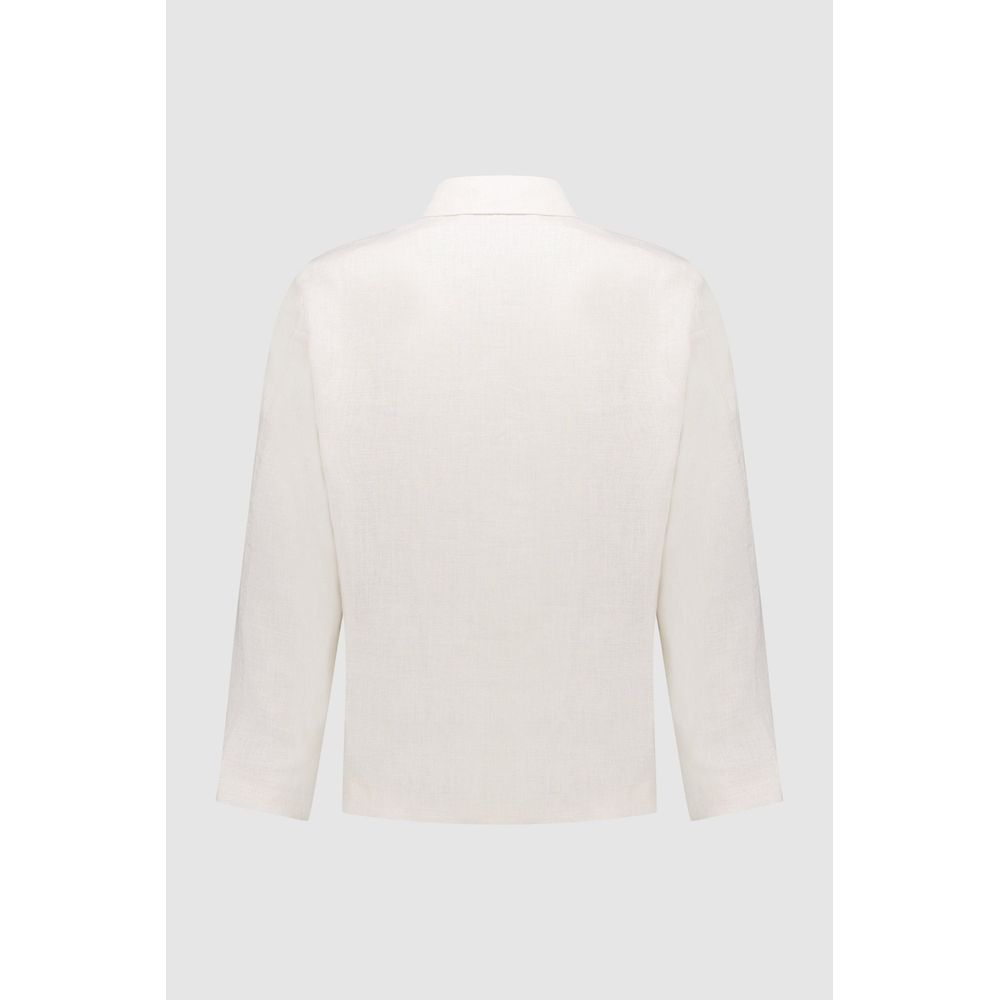 Autore Beige Linen Jacket - Eljoys Fashion 
