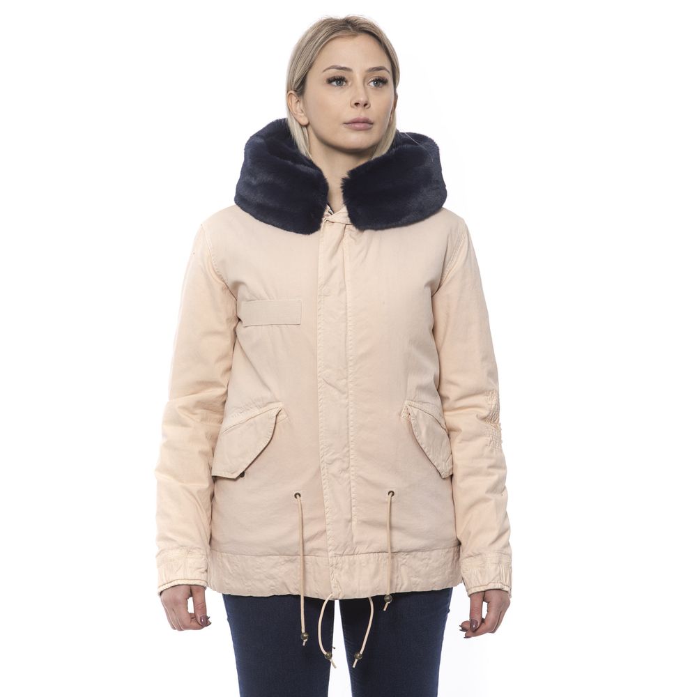 Mr&Mrs Italy Pink Cotton Women Jacket - Eljoys Fashion 